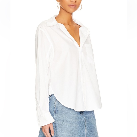 Citizens Of Humanity Tops - Kayla Shrunken Shirt in Optic White
